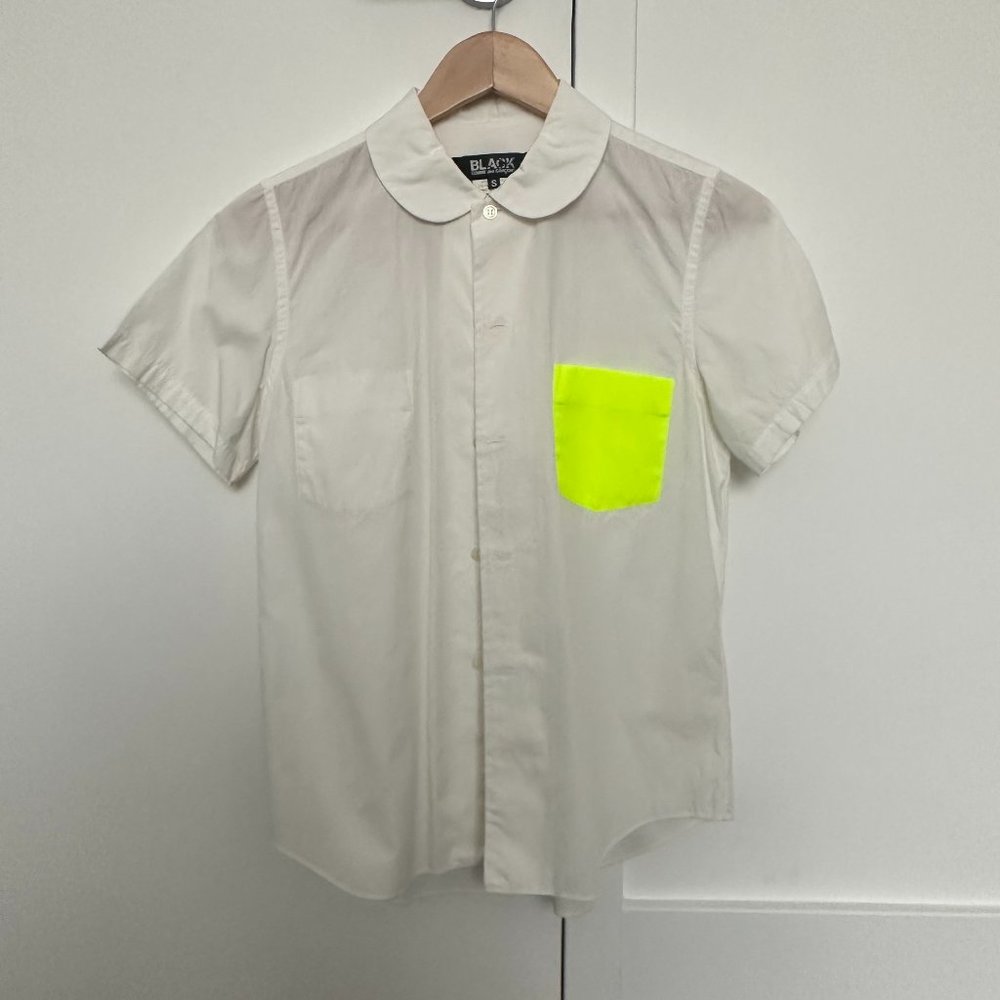 Comme des Garcons - black label neon pocket shirt